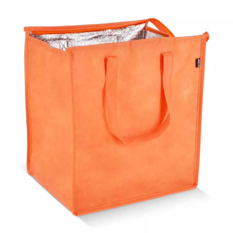 R-PET Torba chłodząca z włókniny 33 x 25,5 x 37 cm 75 g/m² - pomarańczowy (LT95391-N0026)