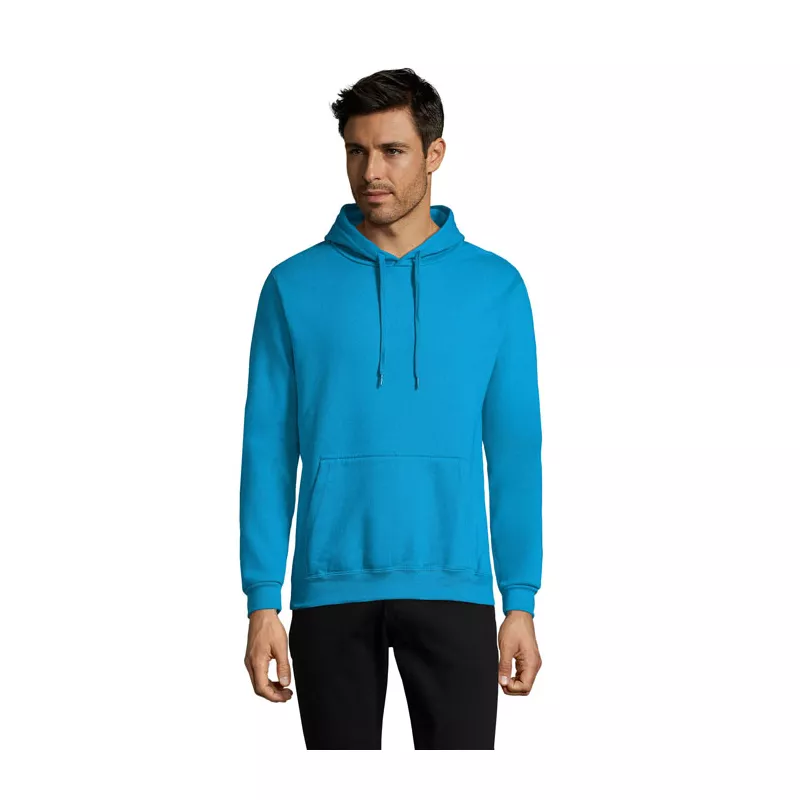 Bluza unisex z kapturem 280 g/m² Sol's SNAKE - Aqua (S47101-AQ)