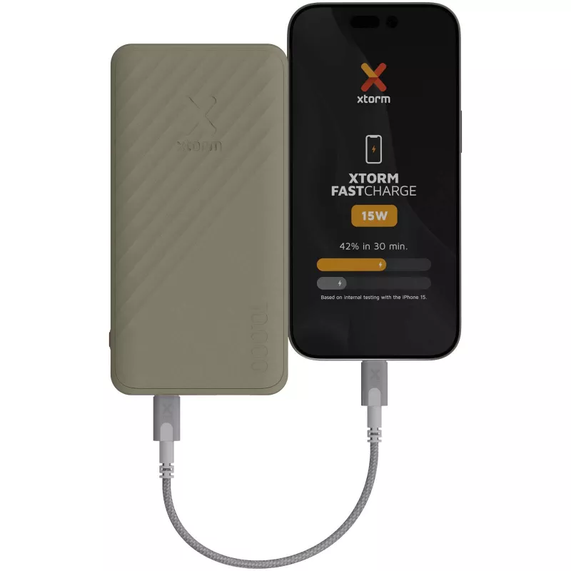 Xtorm XG210 Go2 powerbank 15 W 10 000 mAh z szybkim ładowaniem - Sandstone (12441191)