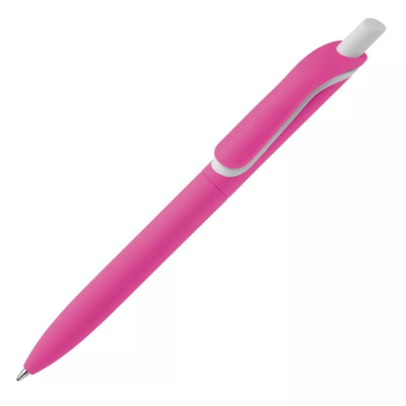 Delikatny w dotyku długopis Click Shadow Wyprodukowany w Niemczech - różowy (LT80120-N0076)