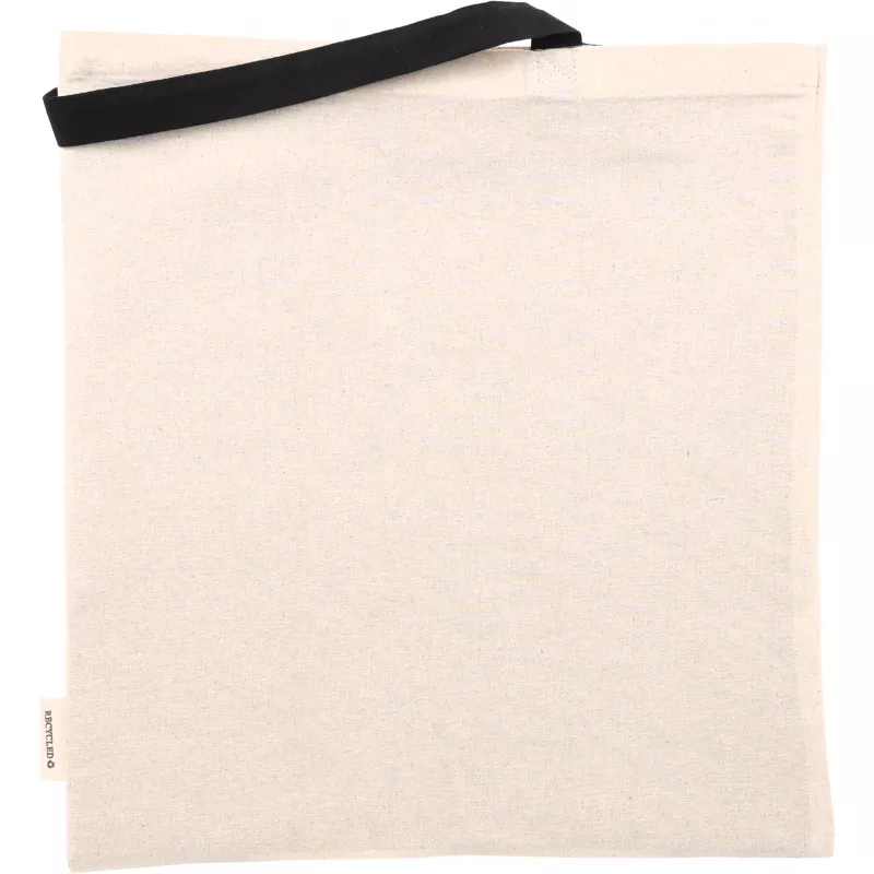 Torba bawełniana z długimi uszami, z recyklingu 140g/m2 CAMBRIDGE - czarny (545403)