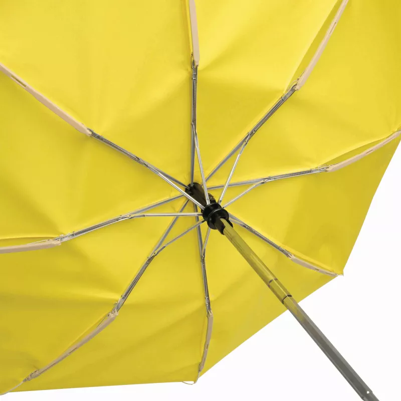 Automatyczny, wiatroodporny, kieszonkowy parasol - żółty (56-0101185)
