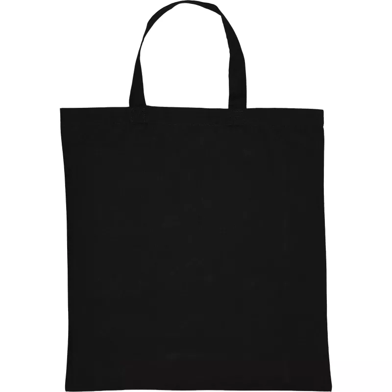 Torba bawełniana z krótkim uchem 140 g/m2 MARSHALL - czarny (6068003)