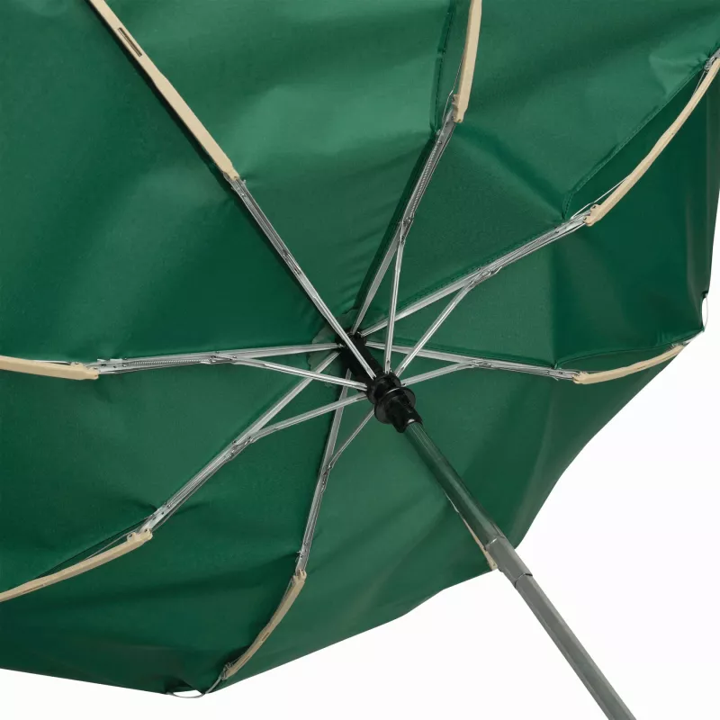 Automatyczny, wiatroodporny, kieszonkowy parasol - ciemnozielony (56-0101181)