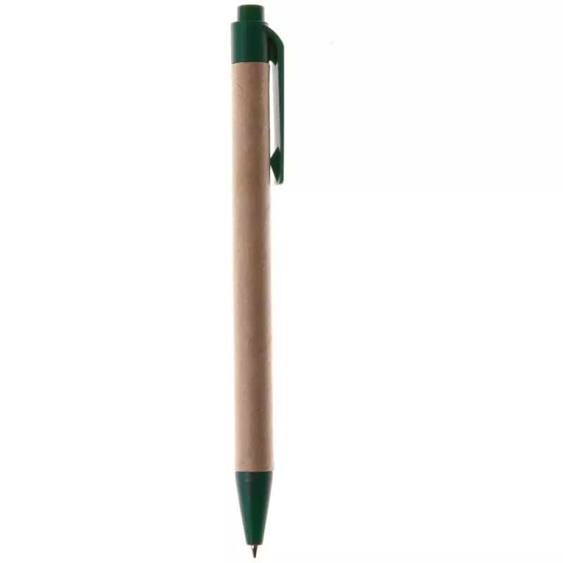 Długopis z kartonu z recyklingu | Nicholas - zielony (V1470-06)