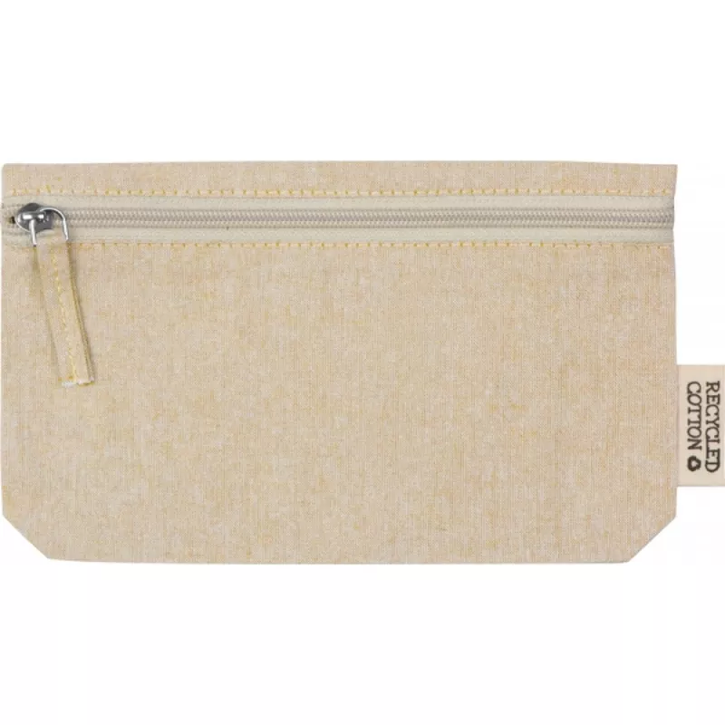 Kosmetyczka z bawełny z recyklingu 180g/m2 HARRY - beżowy (6431013)