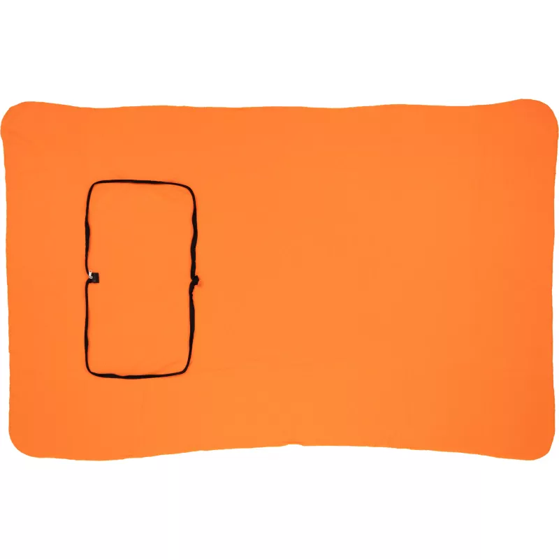 Koc z polaru/poduszka 2w1 RADCLIFF - pomarańczowy (277510)