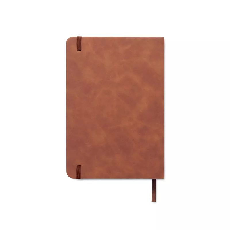 Notes A5 w twardej okładce z PU 80 kartek w linię TINT - Brazowy (MO2664-01)