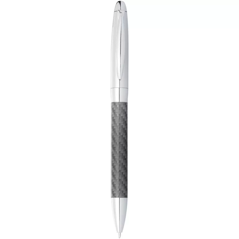 Długopis z detalami z włókna węglowego Winona - Srebrny-Szary (10606800)
