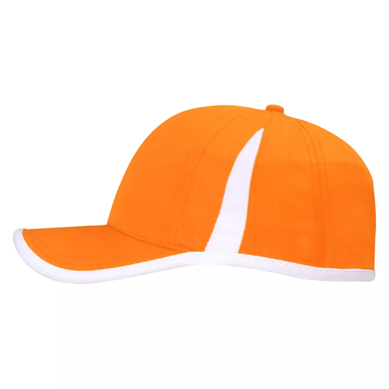 Czapka z daszkiem z poliestru RipStop 150g/m² #4004 - Pomarańczowy (HW-4004-ORANGE / WHITE)