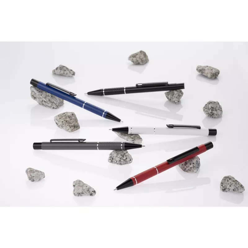 Długopis aluminiowy z żelowym wkładem SATO - czarny (19696-02)