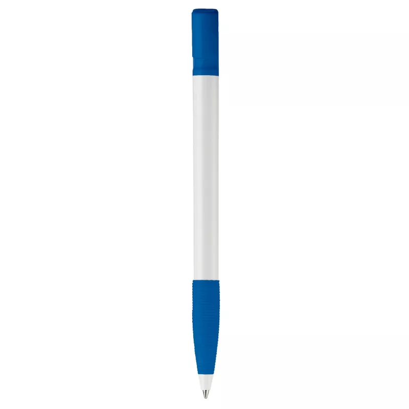 Długopis plastikowy Nash Grip - biało / królewskoniebieski (LT80801-N0114)