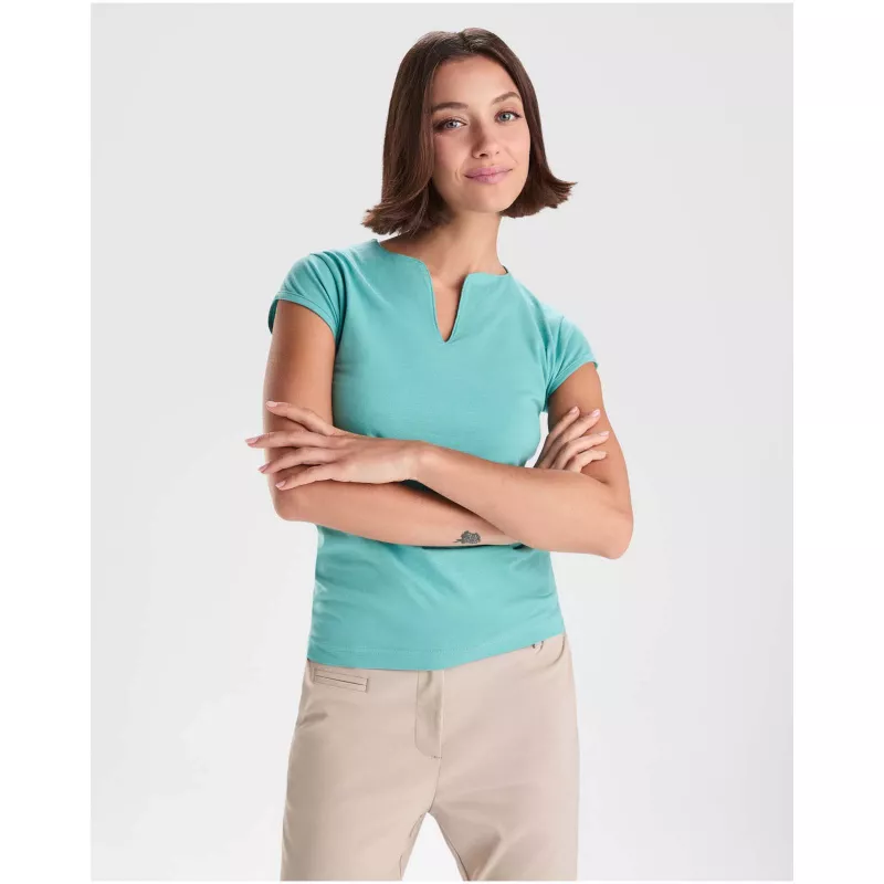 Belice koszulka damska z krótkim rękawem - Dusty Blue (R6532-DUSTBLUE)