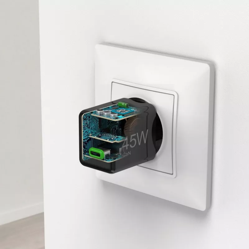 Ładowarka ścienna 45W Hama Supermini - czarny (VH020-03)