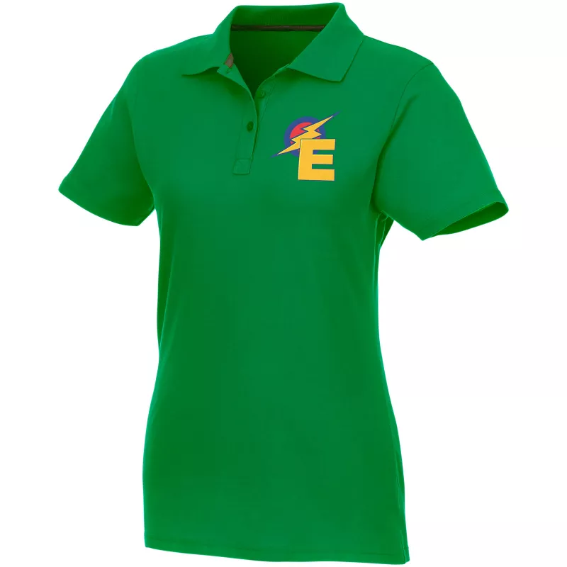Helios - koszulka damska polo z krótkim rękawem - Zielona paproć (38107-FERNGRN)