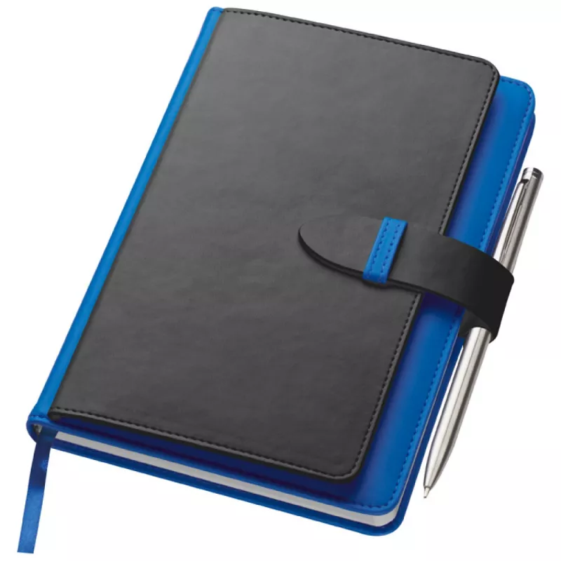 Notatnik z wizytownikiem - niebieski (2008804)