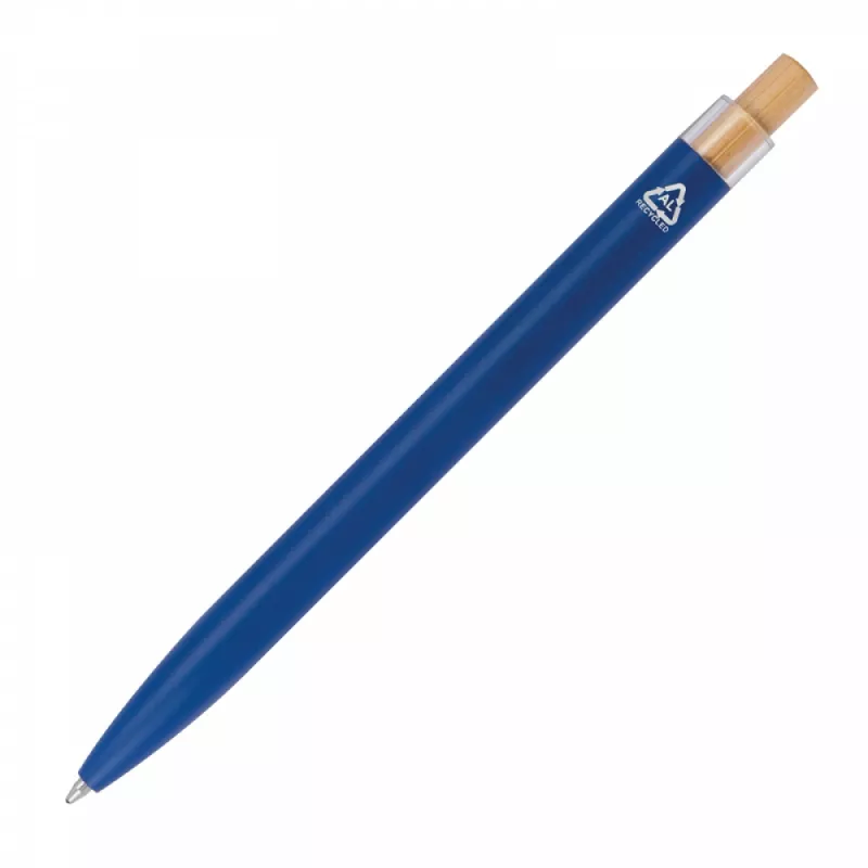 Długopis z aluminium z recyklingu - niebieski (1384504)