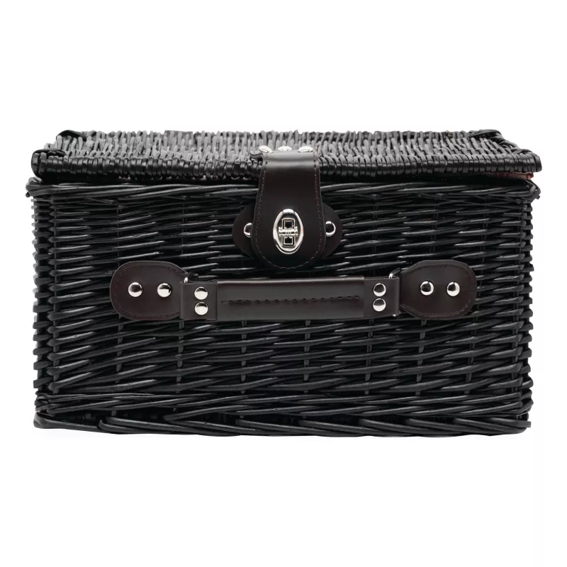 Wiklinowy kosz piknikowy - ciemnobrązowy (56-0604035)