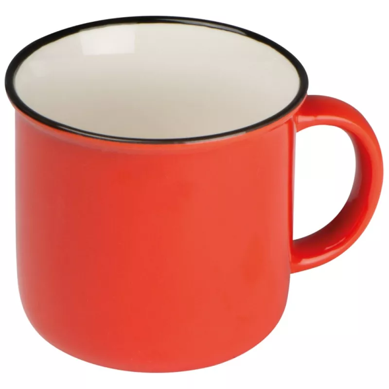 Kubek ceramiczny 350 ml - czerwony (8084305)