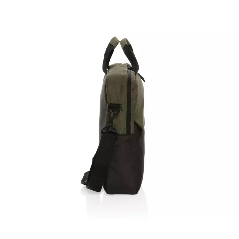 Torba na laptopa 15,6" AWARE™ Kazu, poliester z recyklingu - zielony (P732.177)