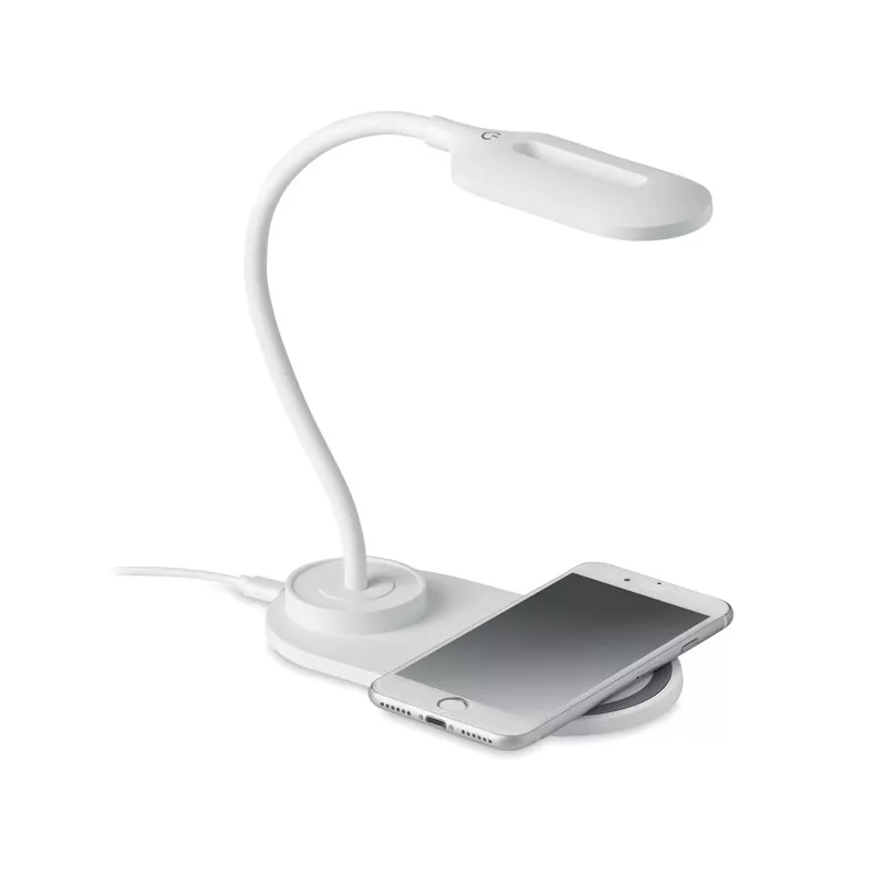 Lampka biurkowa z ładowarką bezprzewodową 10W SATURN - Bialy (MO6349-06)