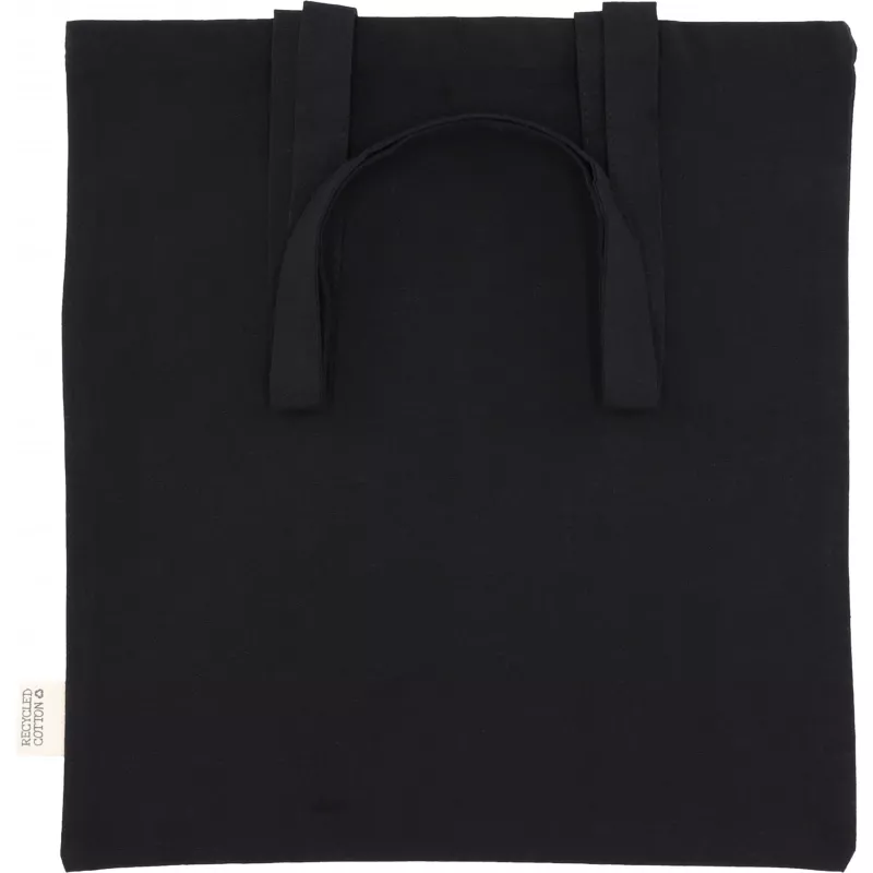 Torba bawełniana z długimi uszami 180g/m2 z materiałów z recyklingu GLEN - czarny (6469803)