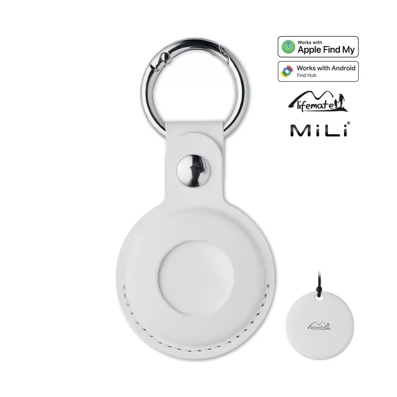 Lokalizator Find My w etui z PU LIFEMATE IN PU CASE - Bialy (MO3108-06)