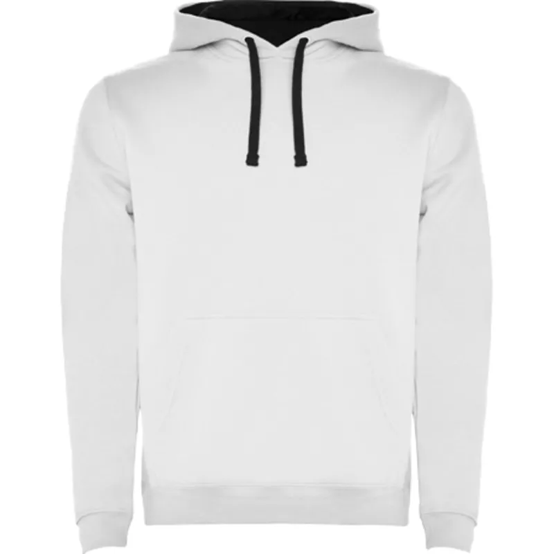 Bluza z kapturem "kangurek" 280 g/m² Roly Urban - Biały-Navy Blue (R10678A5)