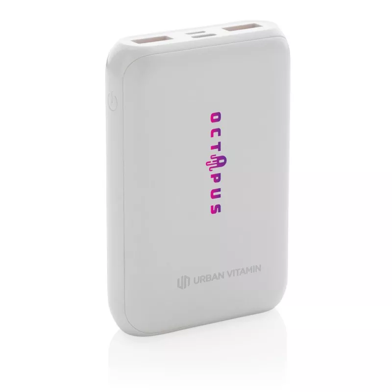 Szybki power bank 10000 mAh Urban Vitamin - biały (P322.703)