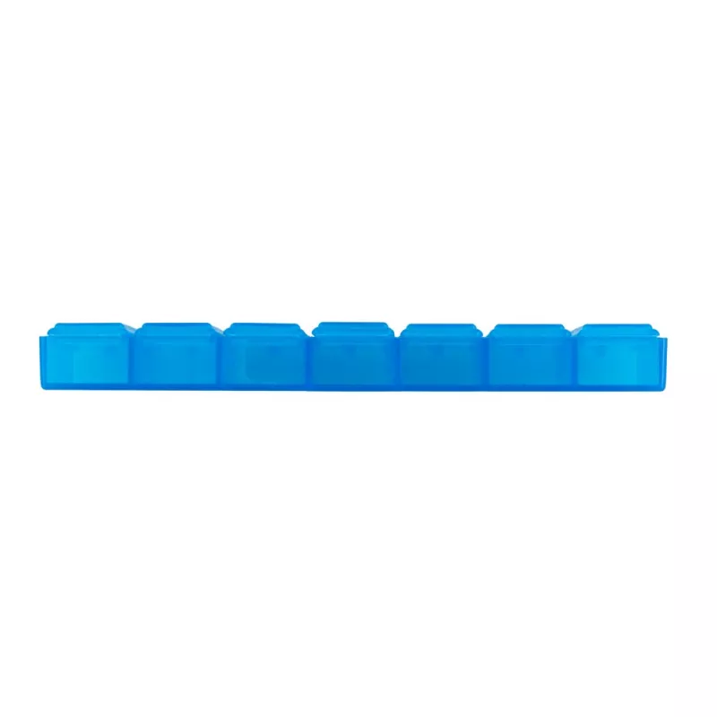 Pojemnik na tabletki z 7 przegrodami - niebieski (V9597-11)