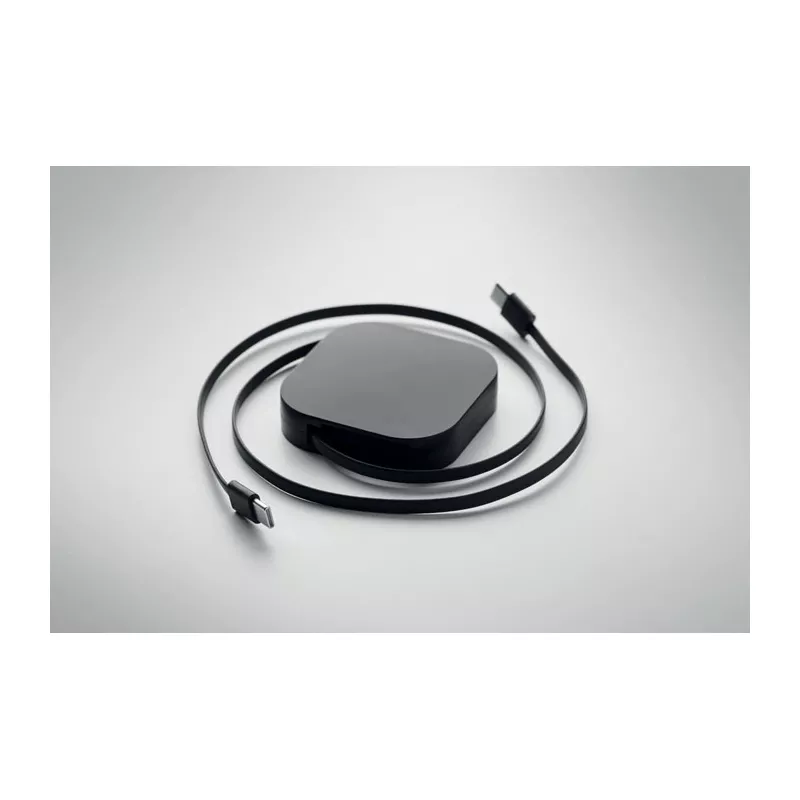Kabel zwijany USB-C 100W LINEA 100 - Czarny (MO2924-03)