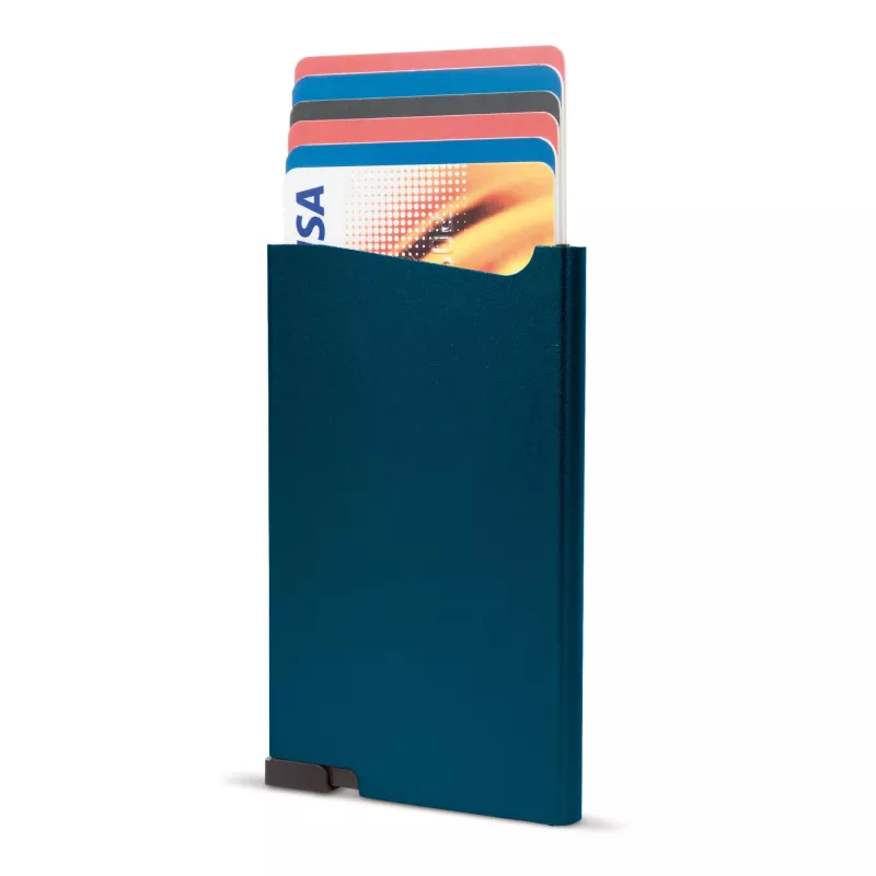 Aluminiowy card-holder - ciemnoniebieski (LT91190-N0010)