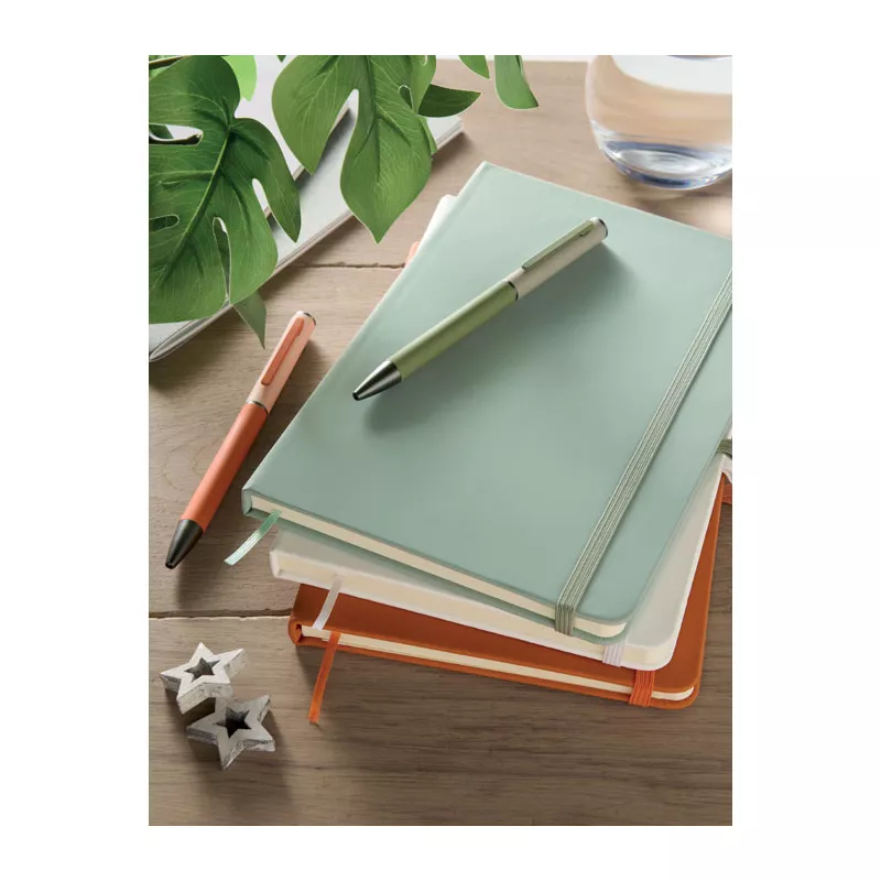 Notes A5 w okładce z PU 96 kartek w linię ARCOLOOP - Miętowy Zielony (MO3124-77)