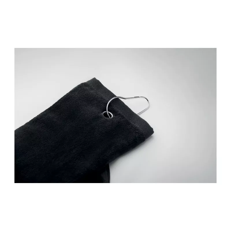 Ręcznik golfowy bawełniany 40x60 cm 350 g/m² HITOWGO - Czarny (MO6525-03)