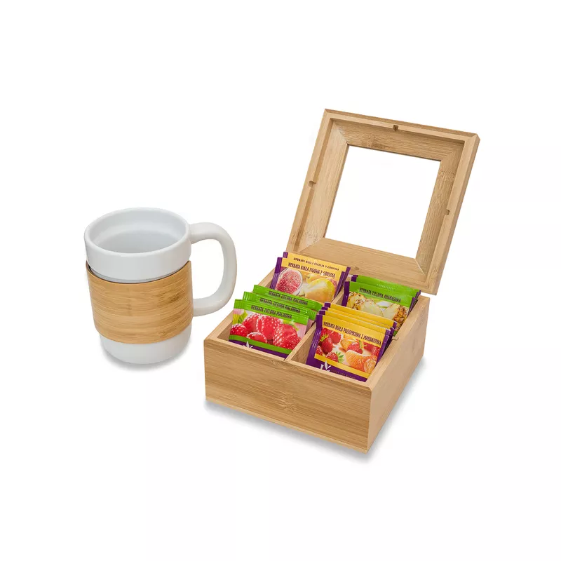 Pudełko na herbatę Tukao - brązowy (R08218.10)