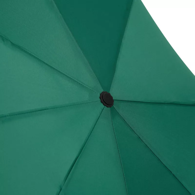 Automatyczna, wiatroodporna parasolka kieszonkowa z pokrowcem w dopasowanym kolorze - ciemnozielony (56-0101505)