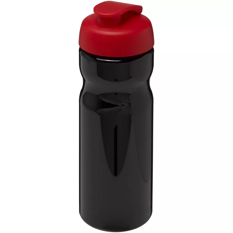 Bidon H2O Base® o pojemności 650 ml z wieczkiem zaciskowym - Czarny-Czerwony (21004514)