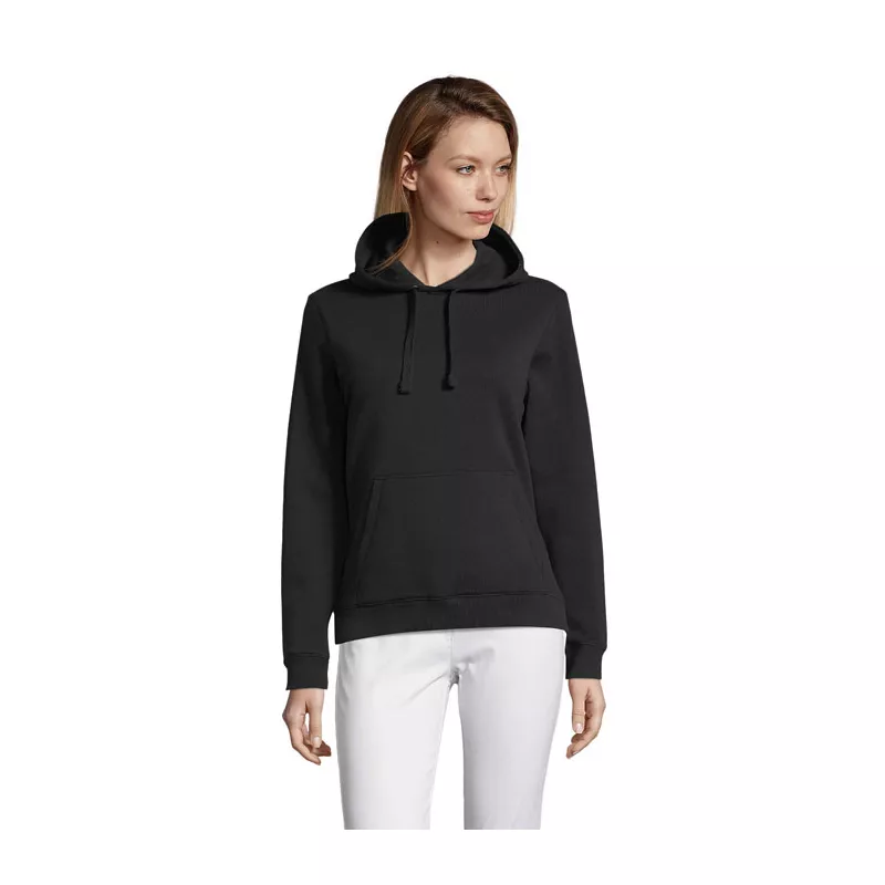Bluza damska z kapturem 280 g/m² Sol's SPENCER WOMEN - Czarny (S03103-BK)