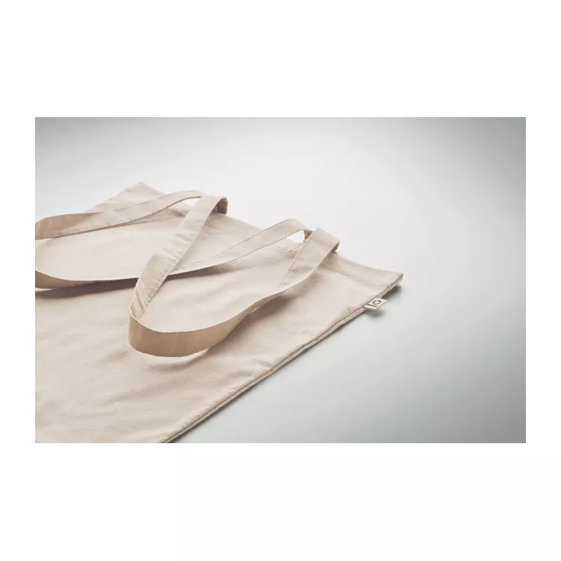 Torba na zakupy z bawełny z recyklingu 140 g/m² VIVEKA - Bezowy (MO2301-13)