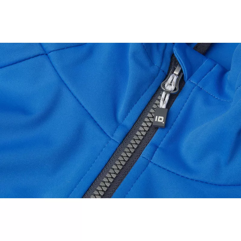 Kurtka damska ID softshell z kapturem 0837 185 g/m² - blue (0837-BLUE)