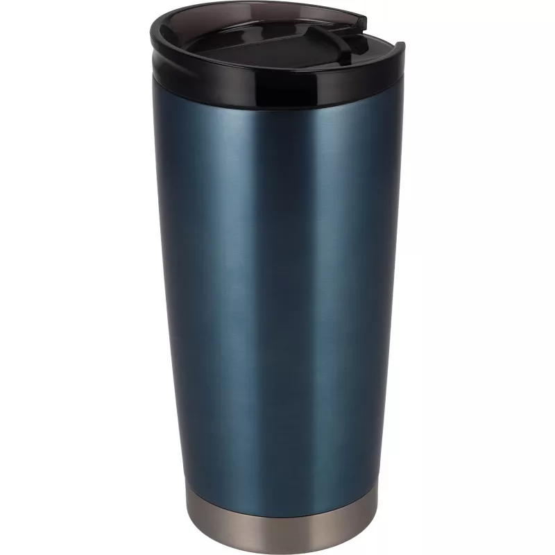 Kubek termiczny stalowy z recyklingu LA LOUVIERE MoLu 540 ml - granatowy (535044)