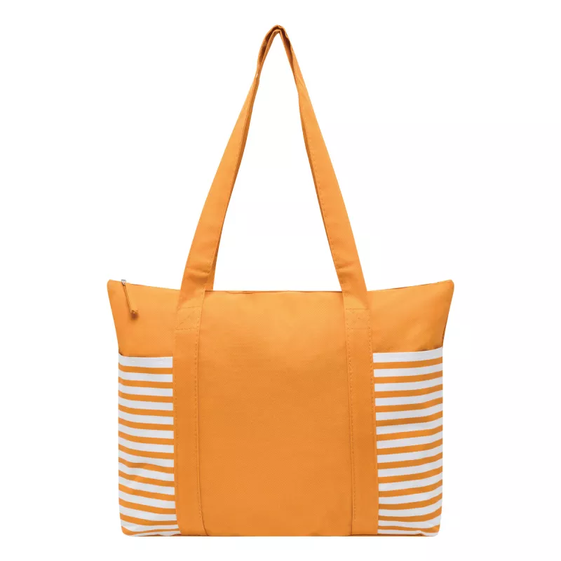 Torba na zakupy - biały, pomarańczowy (56-0820532)