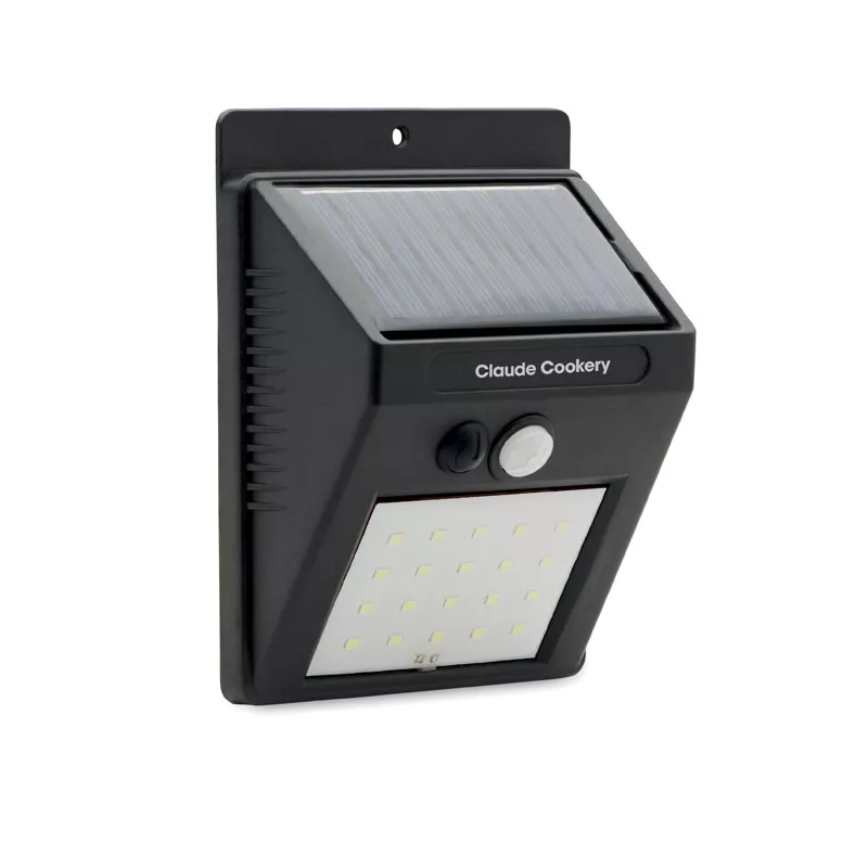 Lampa solarna 20 LED z czujnikiem ruchu MOTI - Czarny (MO2151-03)