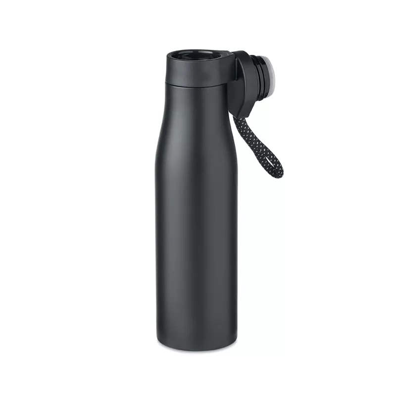 Butelka termiczna z magnetyczną pokrywką 600 ml URSUS - Czarny (MO6376-03)