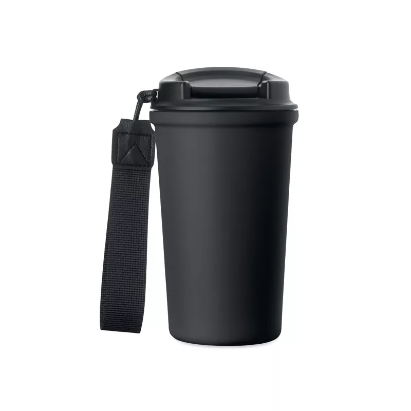 Kubek termiczny z ceramiczną wyściółką 400 ml NAKANO - Czarny (MO3156-03)