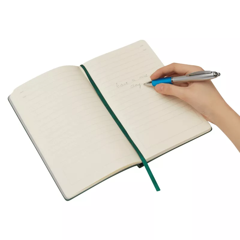 Długopis - srebrny, turkusowy (56-1102011)