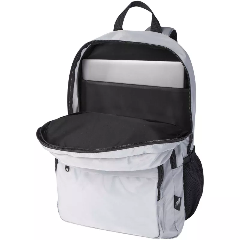 Trend Plus plecak na laptopa o przekątnej 15-cali o pojemności 20 l wykonany z materiałów z recyklingu z certyfikatem GRS - Szary (13008682)
