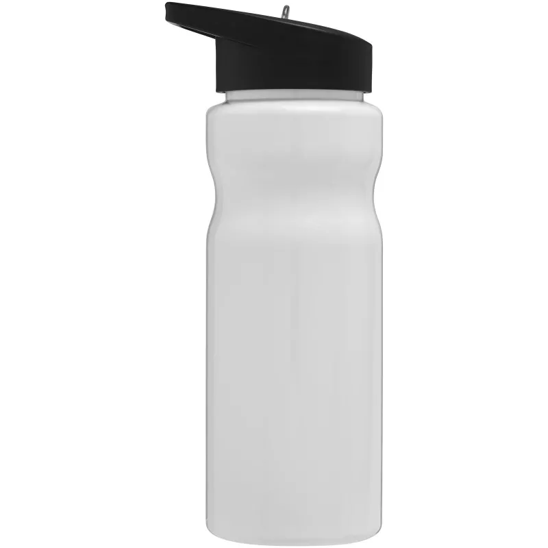 Bidon H2O Base® z wieczkiem z słomką 650 ml - Biały-Czarny (21004902)