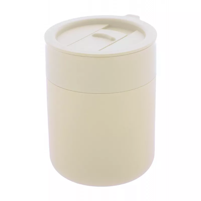 Ceramiczny kubek podróżny pokryty silikonem 300 ml Liberica - naturalny (AP800549-00)