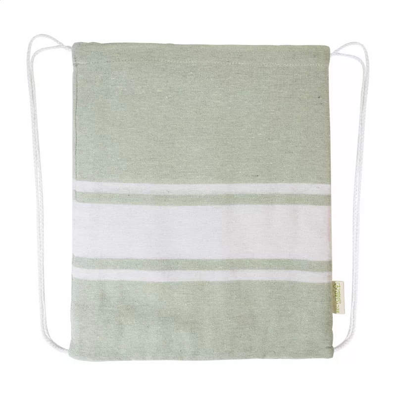 Tortuga ręcznik plażowy z recyklingowanej bawełny i torba ze ściągaczem - zielony (AP800605-07)